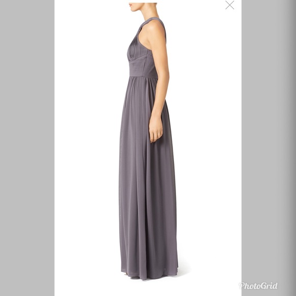 Slate & Willow- Charcoal Hayley Halter Gown - Picture 2 of 9